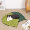 Premium Leaf-Shaped Pet Mat | Reversible Cotton Lounge Bed & Couch Throw