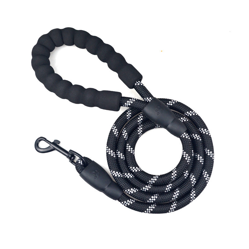 Premium Reflective Dog Leash | Heavy-Duty Climbing Rope with Padded Handle
