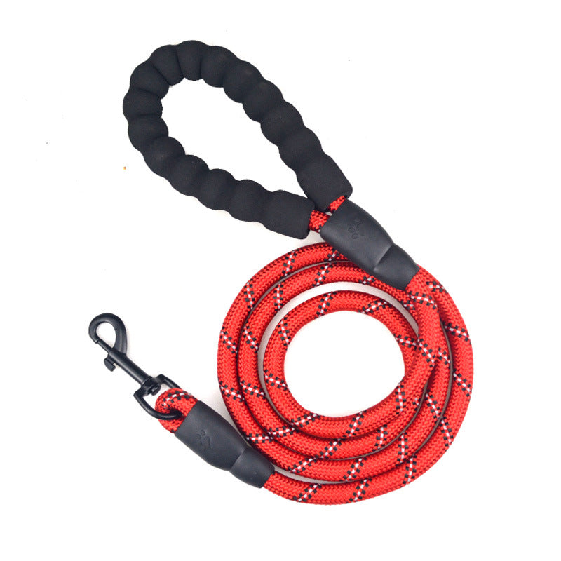 Premium Reflective Dog Leash | Heavy-Duty Climbing Rope with Padded Handle