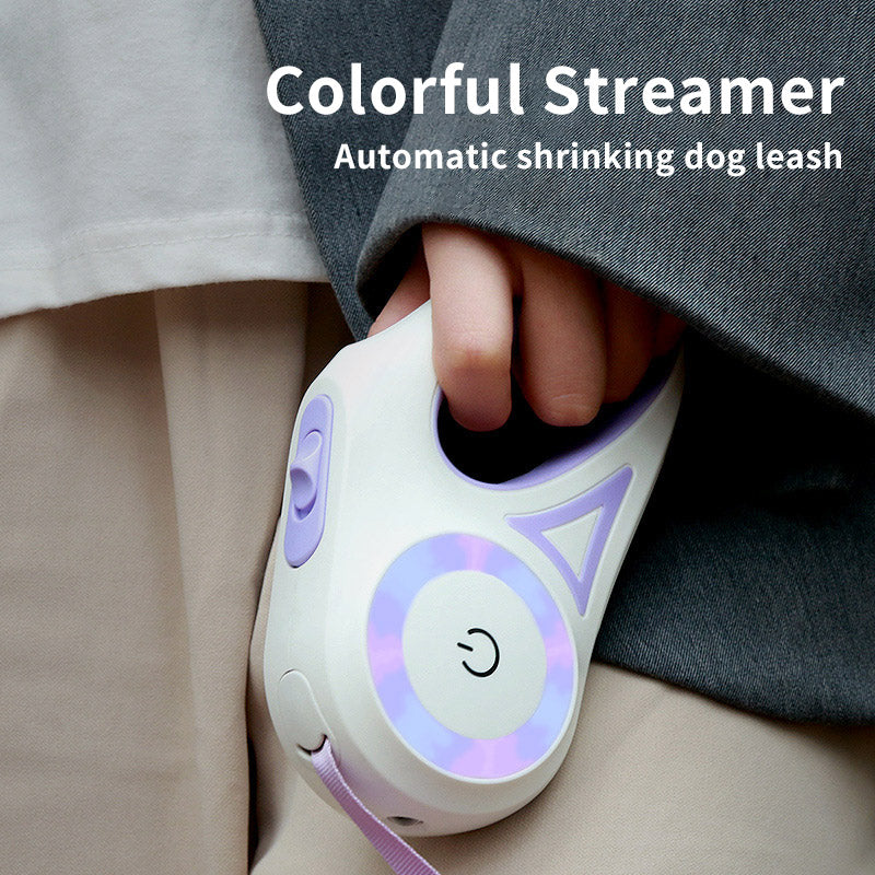 Premium Retractable LED Dog Leash | Automatic Spotlight Tape & Collar Set