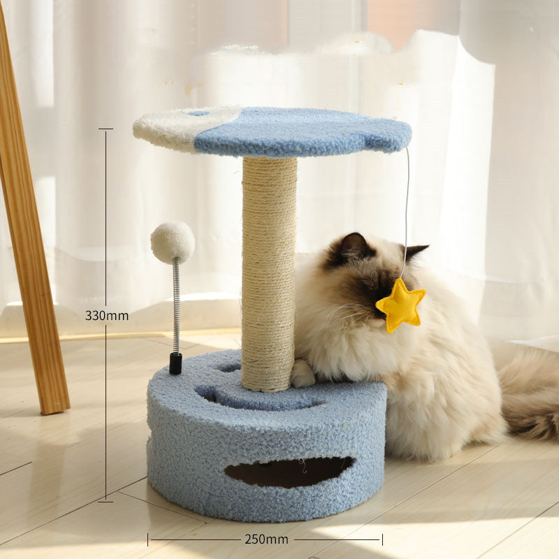 Premium Sisal Cat Scratching Post | Compact Climbing Frame & Lounge
