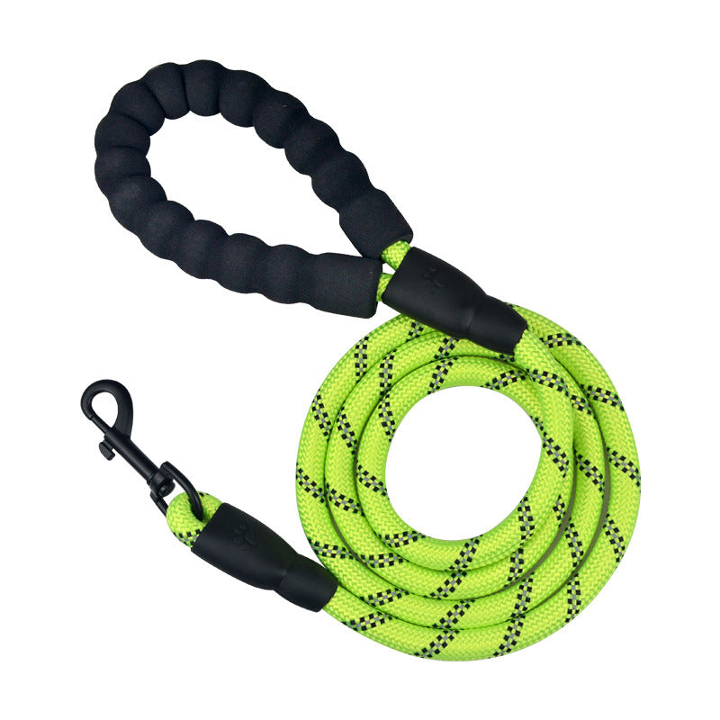 Premium Reflective Dog Leash | Heavy-Duty Climbing Rope with Padded Handle
