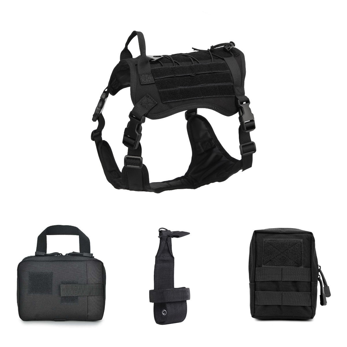 Premium Camouflage Tactical Dog Vest | Outdoor Training & Field Harness