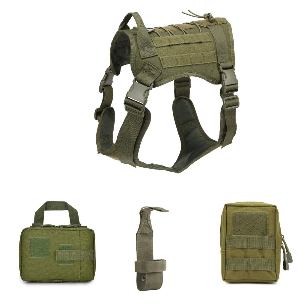 Premium Camouflage Tactical Dog Vest | Outdoor Training & Field Harness