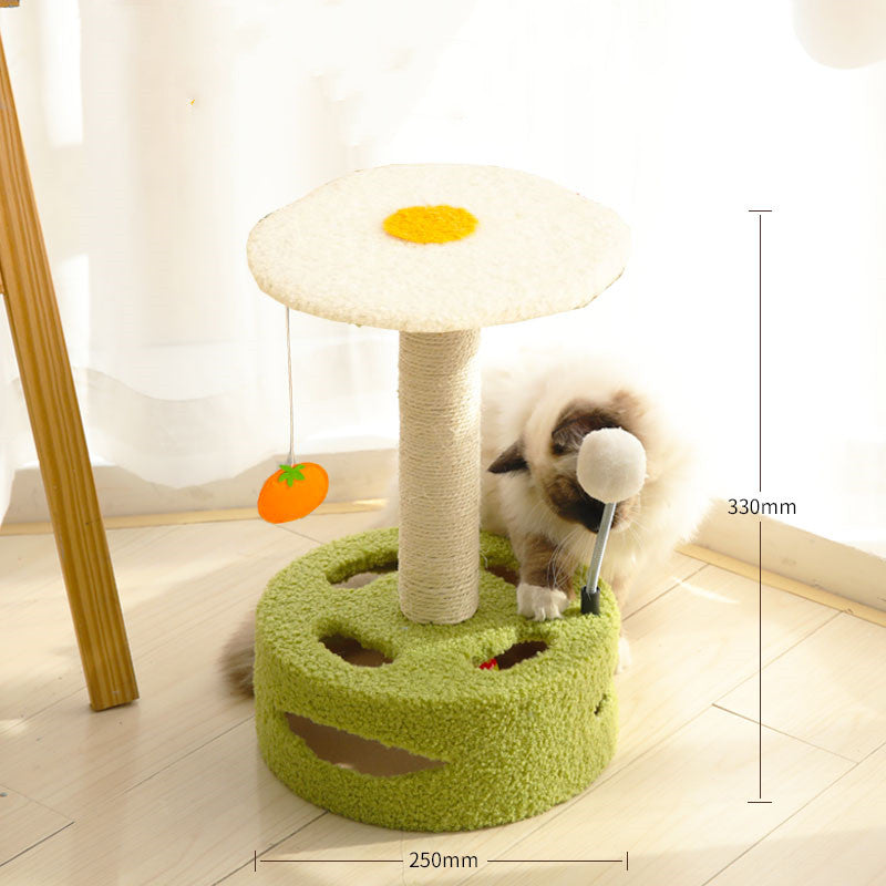 Premium Sisal Cat Scratching Post | Compact Climbing Frame & Lounge