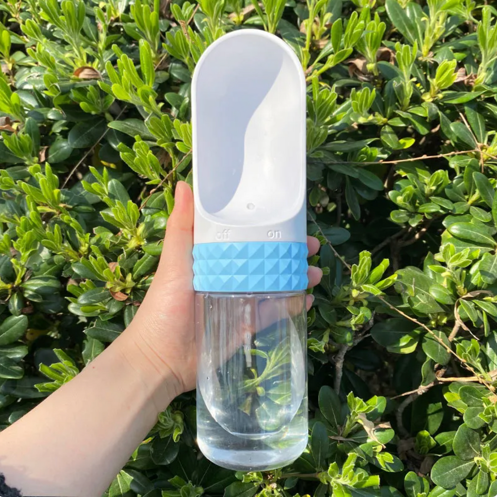 Portable Pet Water Bottle 2-in-1 Dispenser | Leak-Proof Dog Travel Bowl