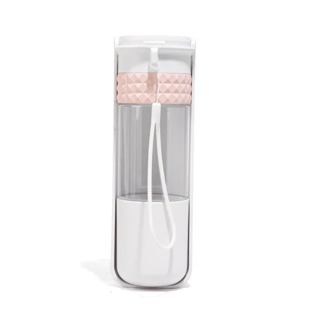 Portable Pet Water Bottle 2-in-1 Dispenser | Leak-Proof Dog Travel Bowl
