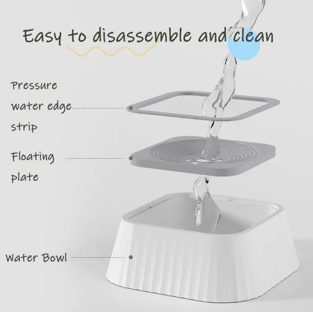 Anti-Spill Floating Pet Water Bowl | Zero-Splash Dog & Cat Drinker