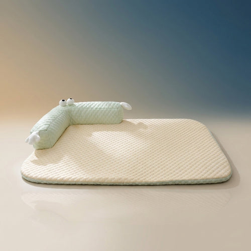 Breathable Rattan Pet Cooling Nest | Summer Ice Silk Cat & Dog Mat